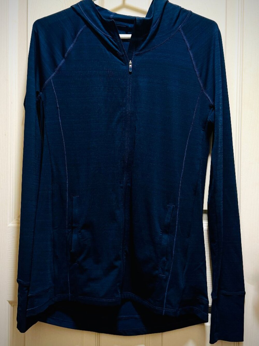 Athleta Pacifica Illume UPF Hoodie - Navy Blue - Women's Size Tall Small